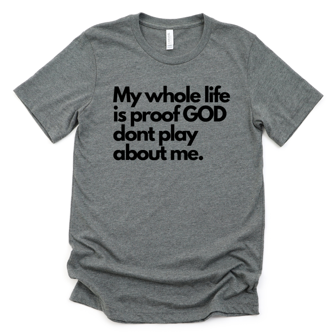 He don't play about me Unisex T-shirt