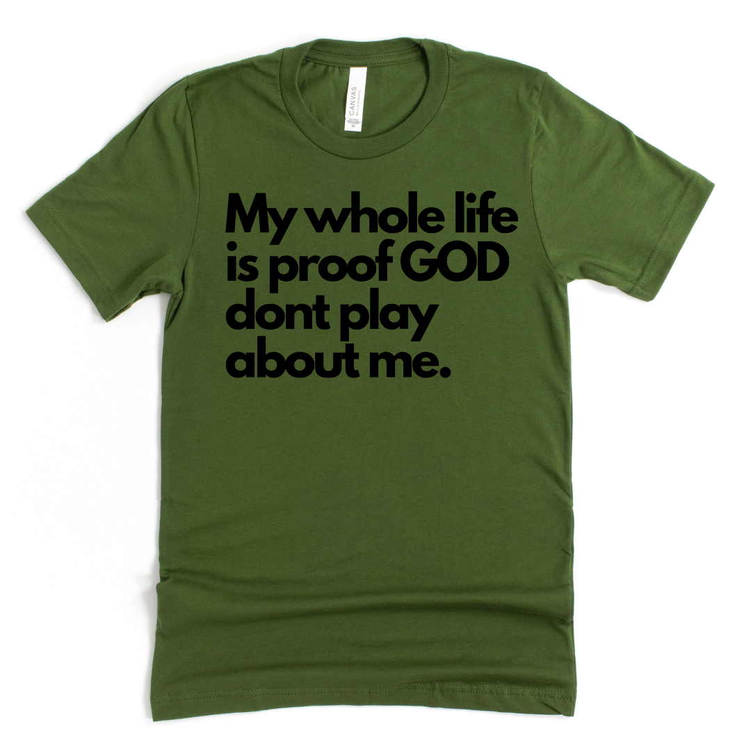 He don't play about me Unisex T-shirt