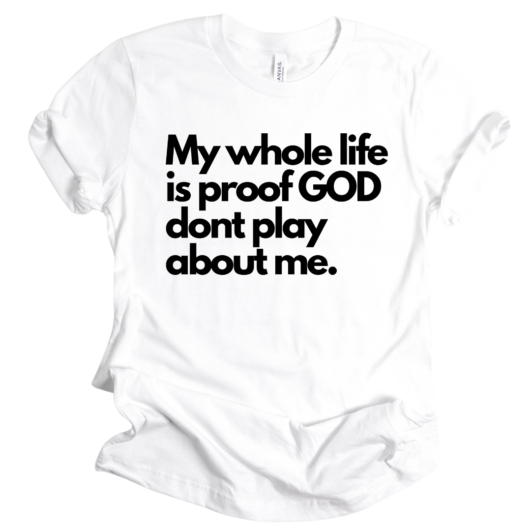 He don't play about me Unisex T-shirt