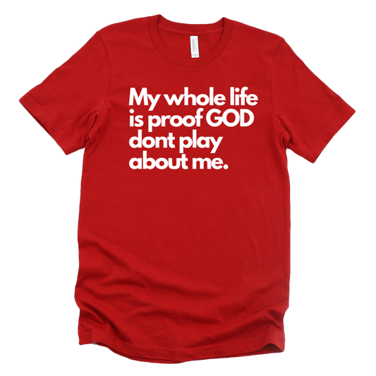 He don't play about me Unisex T-shirt