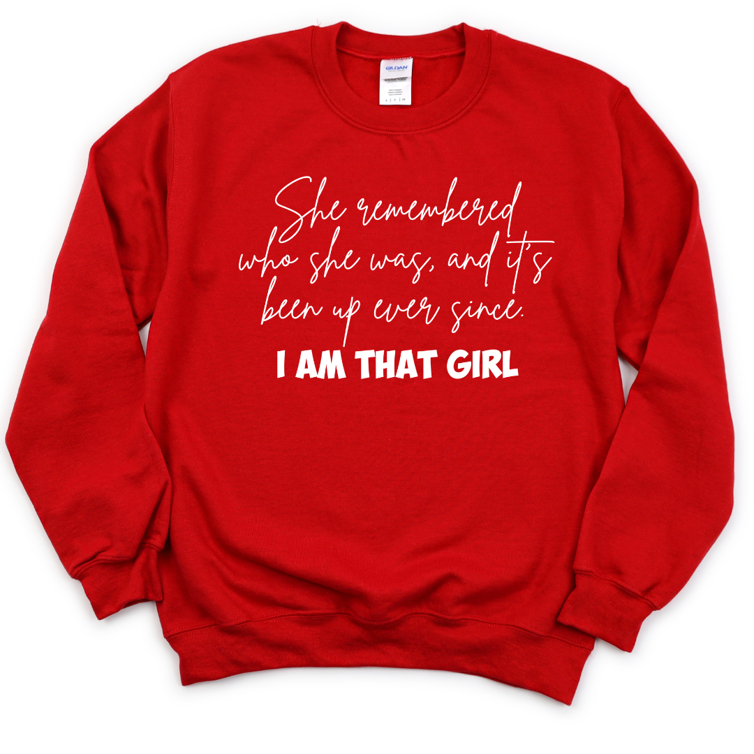 She remembered who she was Unisex Sweatshirt