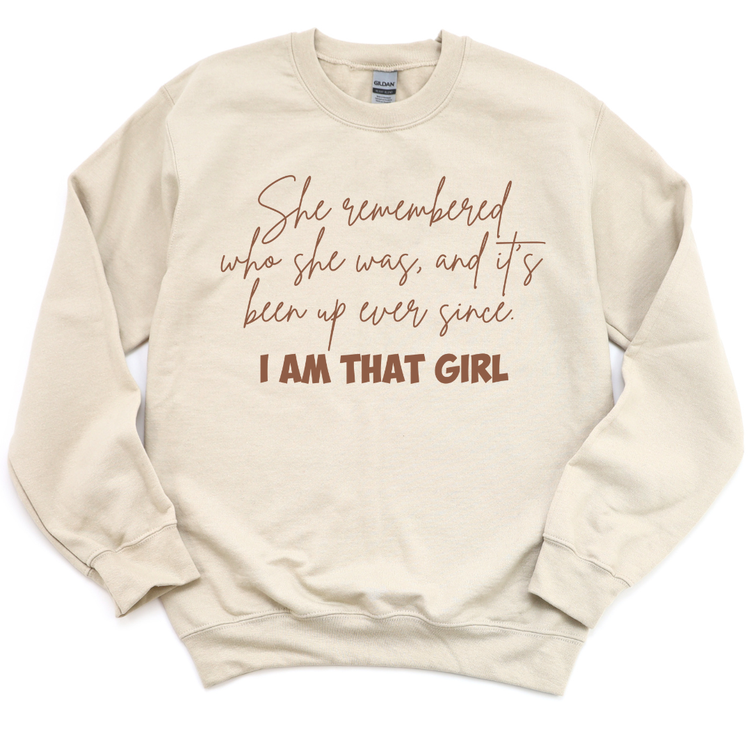 She remembered who she was Unisex Sweatshirt