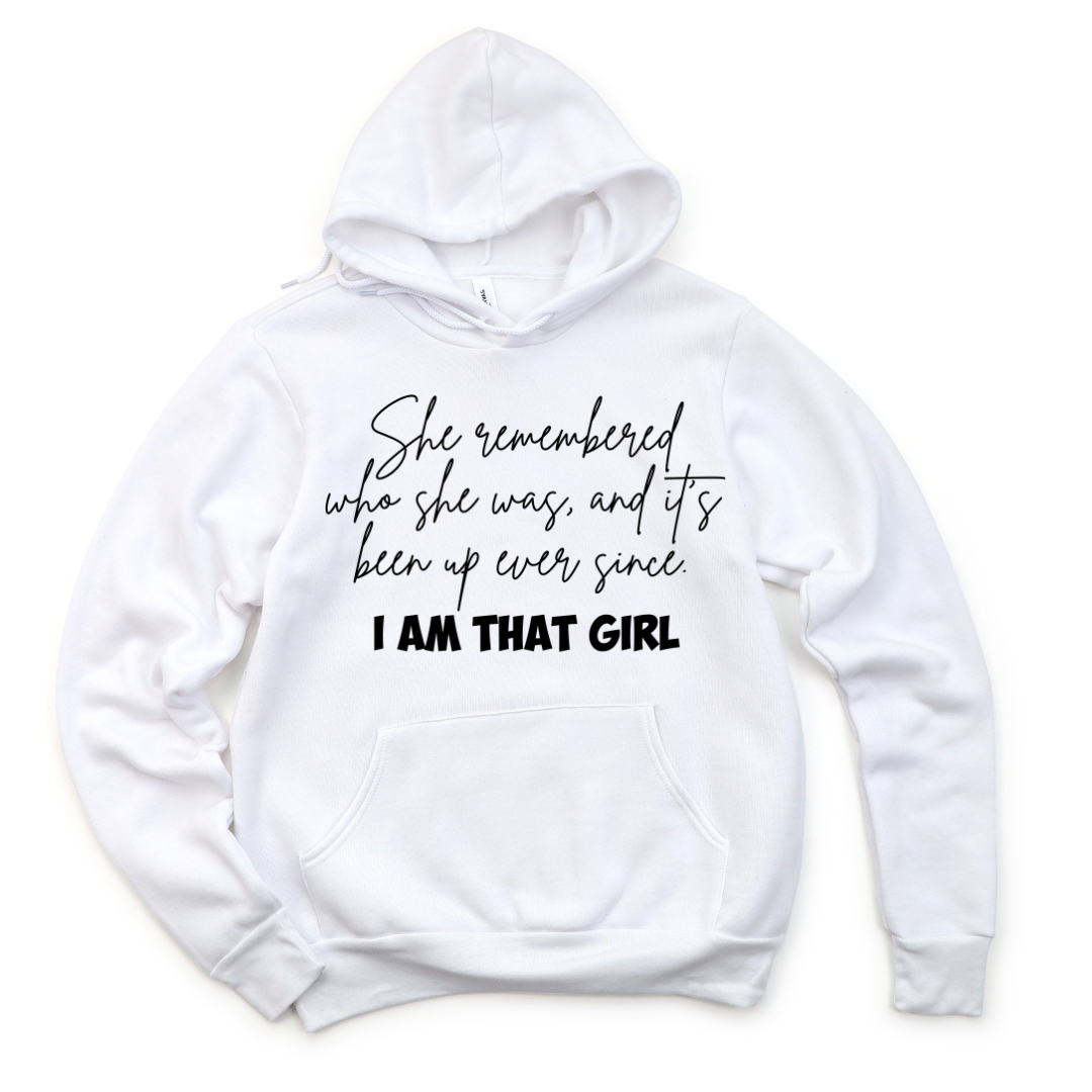 She remembered who she was Unisex Hoodie