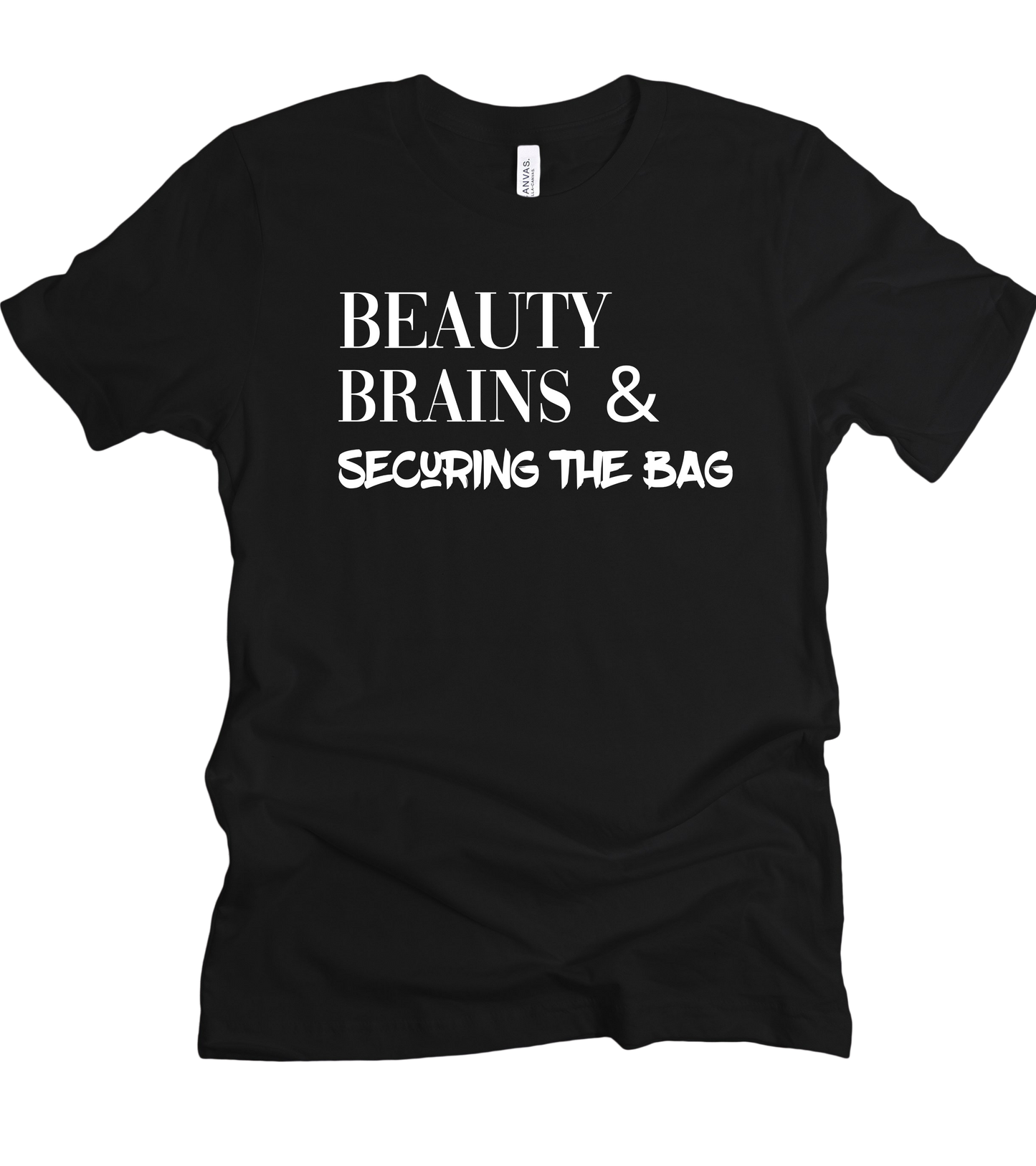 Beauty & Brains 2 Short-Sleeve Unisex T-Shirt