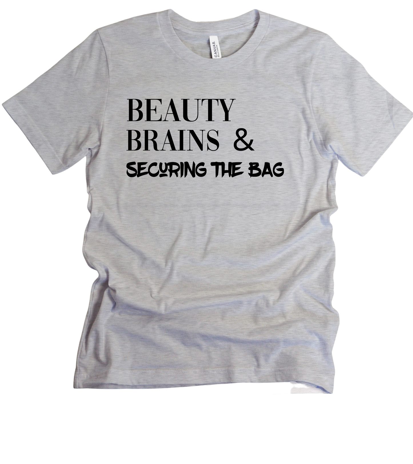 Beauty & Brains 2 Short-Sleeve Unisex T-Shirt