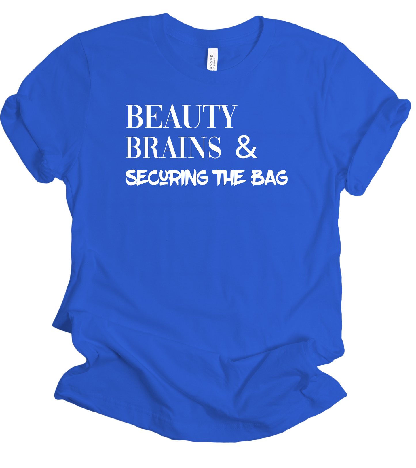 Beauty & Brains 2 Short-Sleeve Unisex T-Shirt