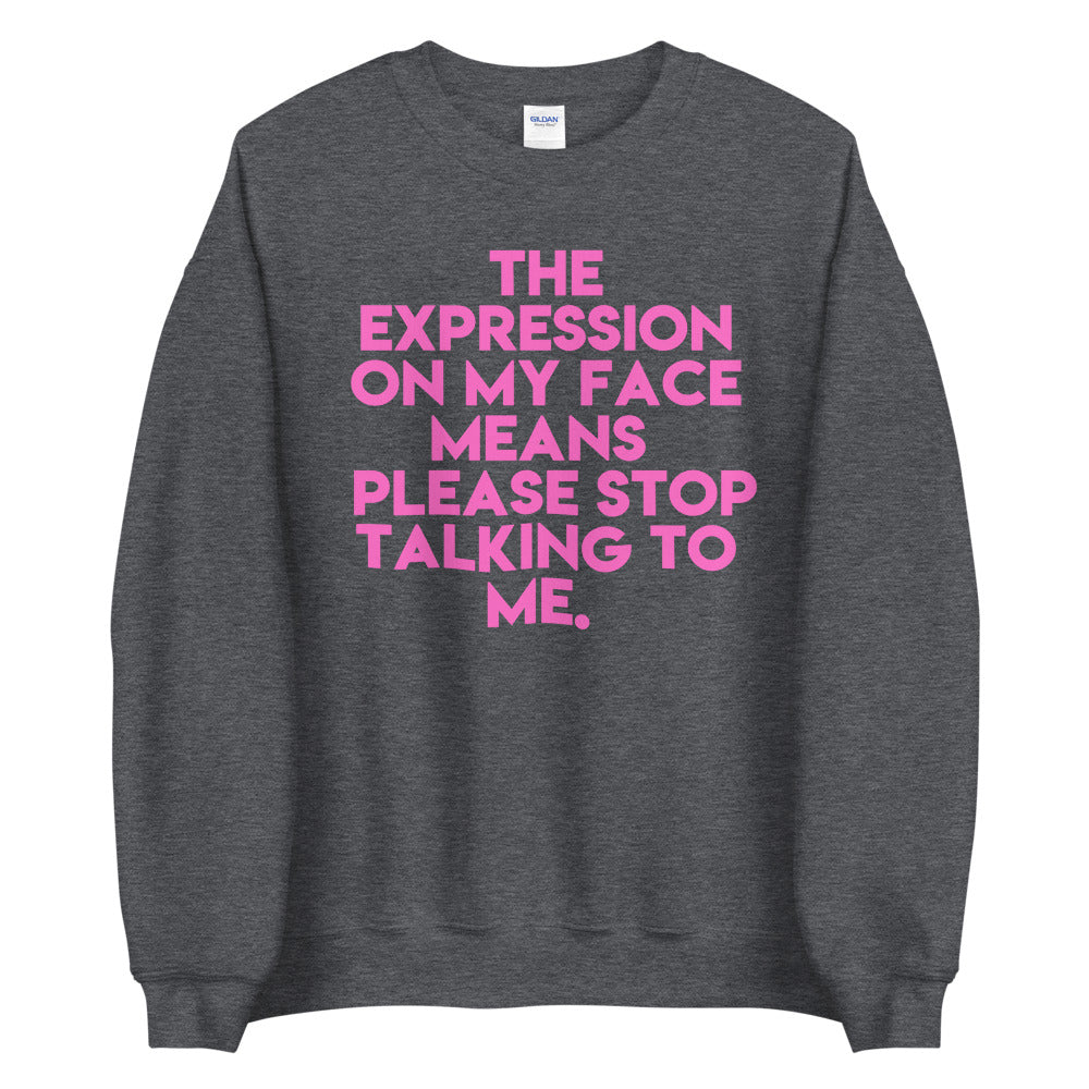 Facial Expression Unisex Sweatshirt