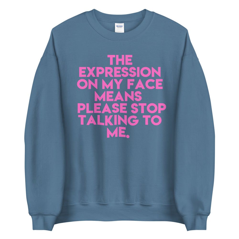 Facial Expression Unisex Sweatshirt