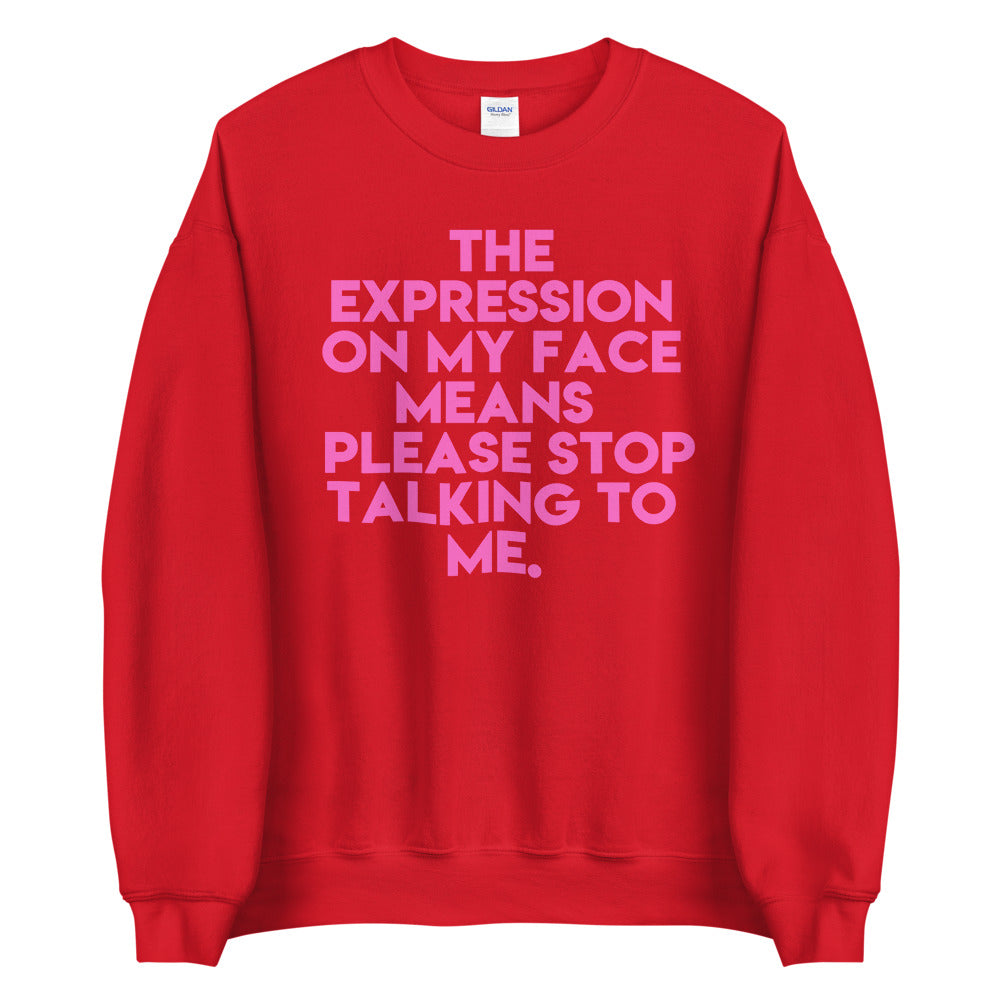 Facial Expression Unisex Sweatshirt