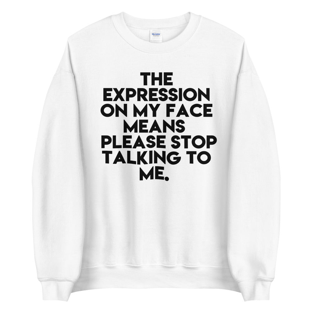 Facial Expression Unisex Sweatshirt