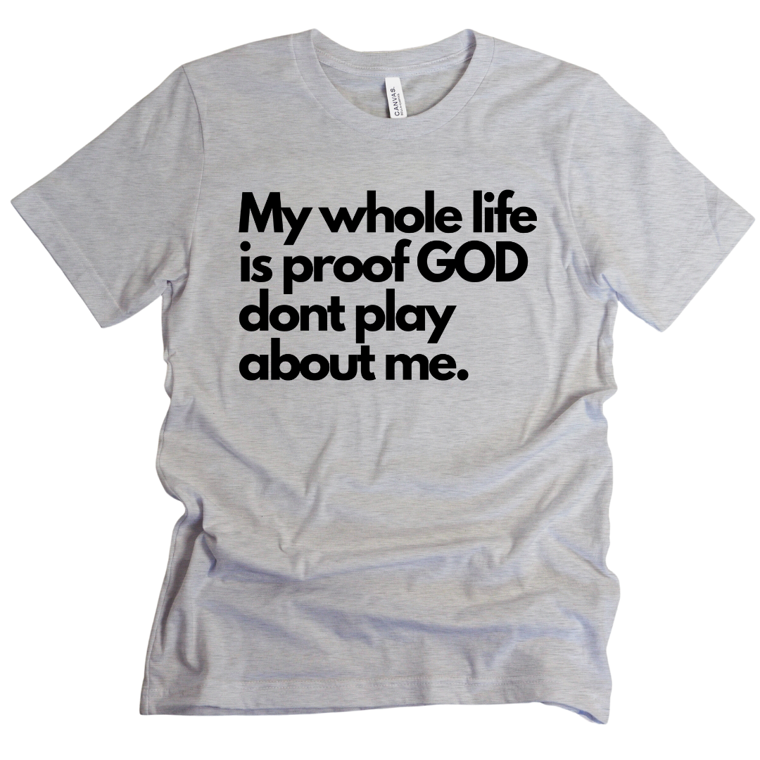 He don't play about me Unisex T-shirt