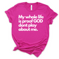 He don't play about me Unisex T-shirt