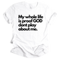 He don't play about me Unisex T-shirt