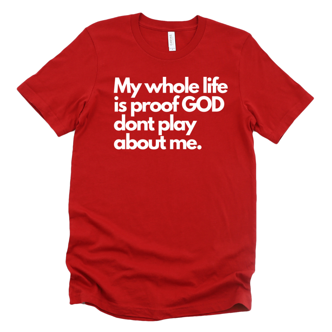 He don't play about me Unisex T-shirt