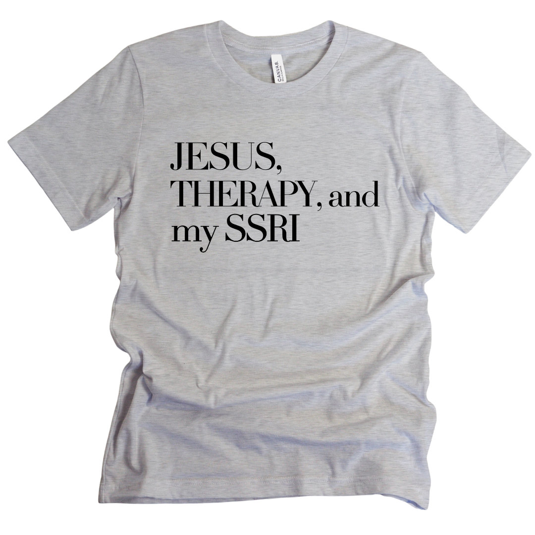 Jesus & Therapy Unisex Tshirt