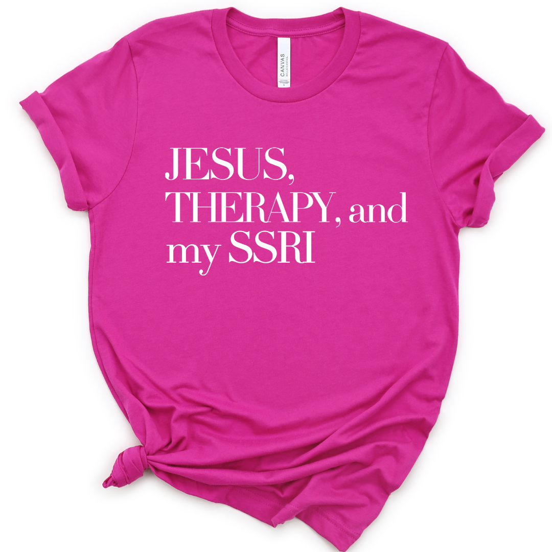 Jesus & Therapy Unisex Tshirt