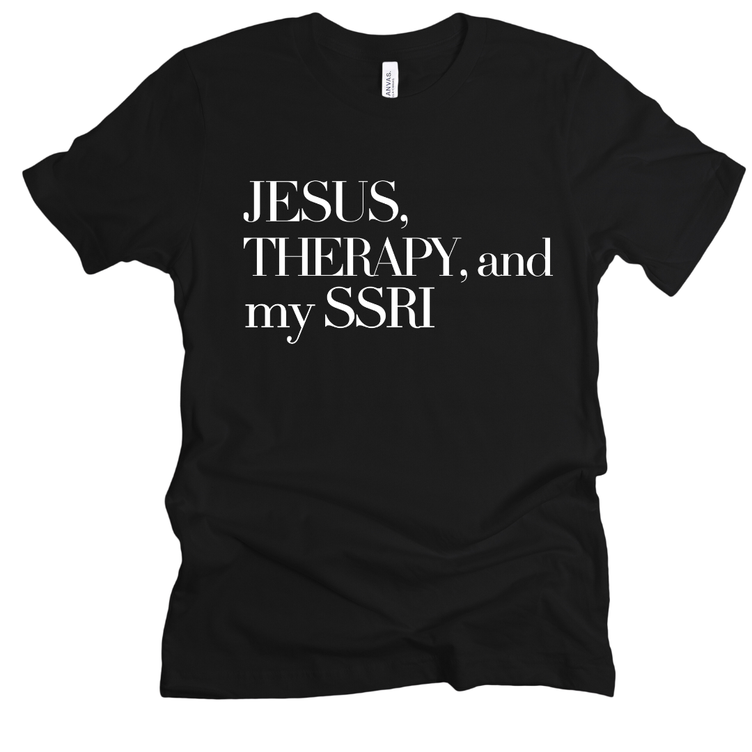 Jesus & Therapy Unisex Tshirt