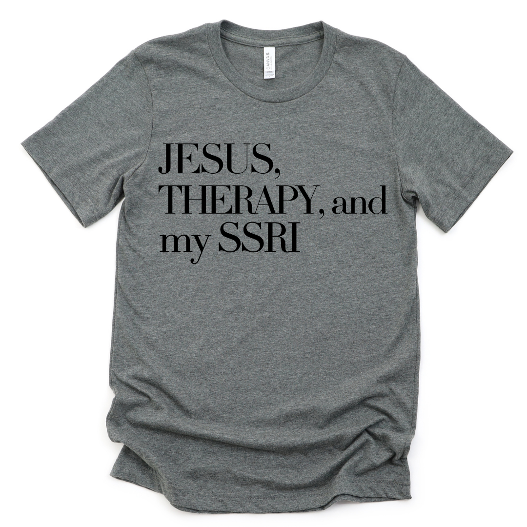 Jesus & Therapy Unisex Tshirt