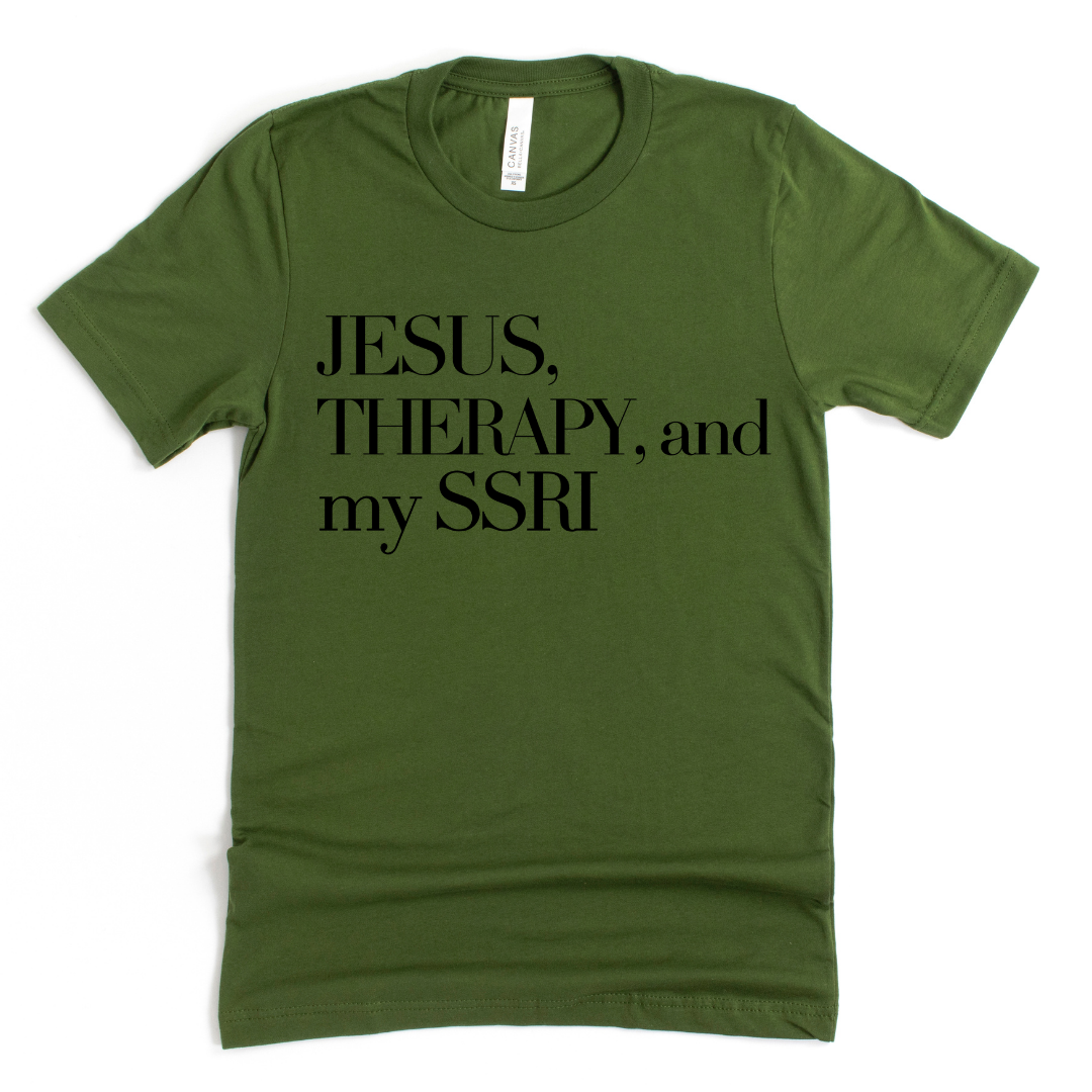Jesus & Therapy Unisex Tshirt