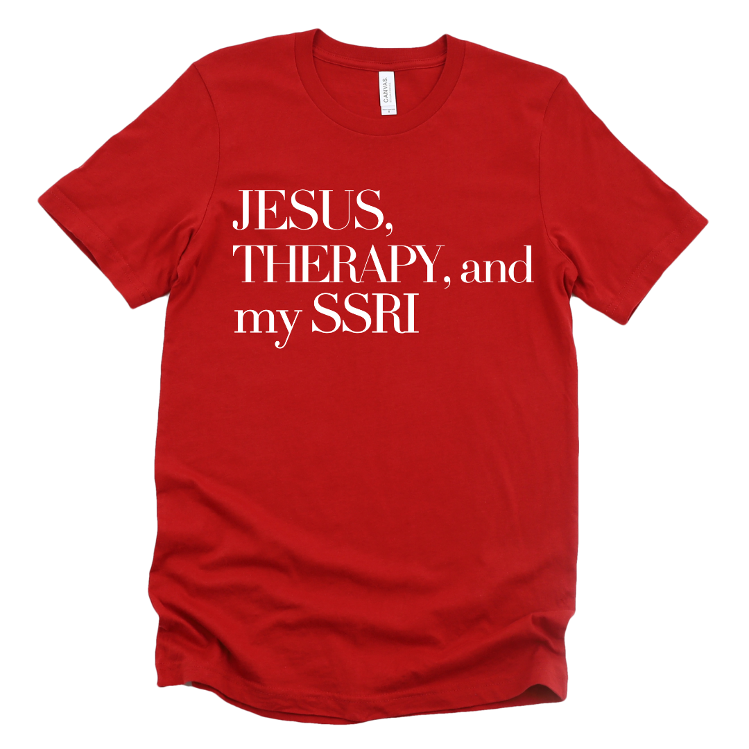 Jesus & Therapy Unisex Tshirt