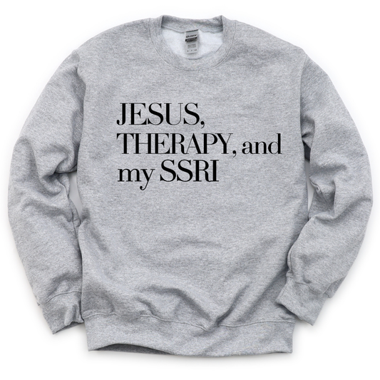 Jesus & Therapy Unisex Sweatshirt