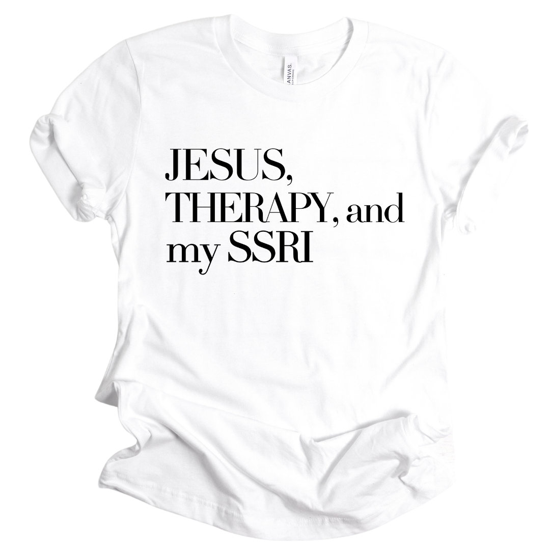 Jesus & Therapy Unisex Tshirt