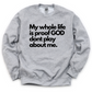 He don't play Unisex Sweatshirt