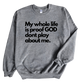 He don't play Unisex Sweatshirt