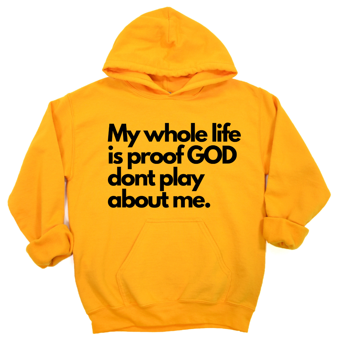 He don't play Unisex Hoodie