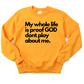 He don't play Unisex Sweatshirt