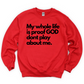 He don't play Unisex Sweatshirt
