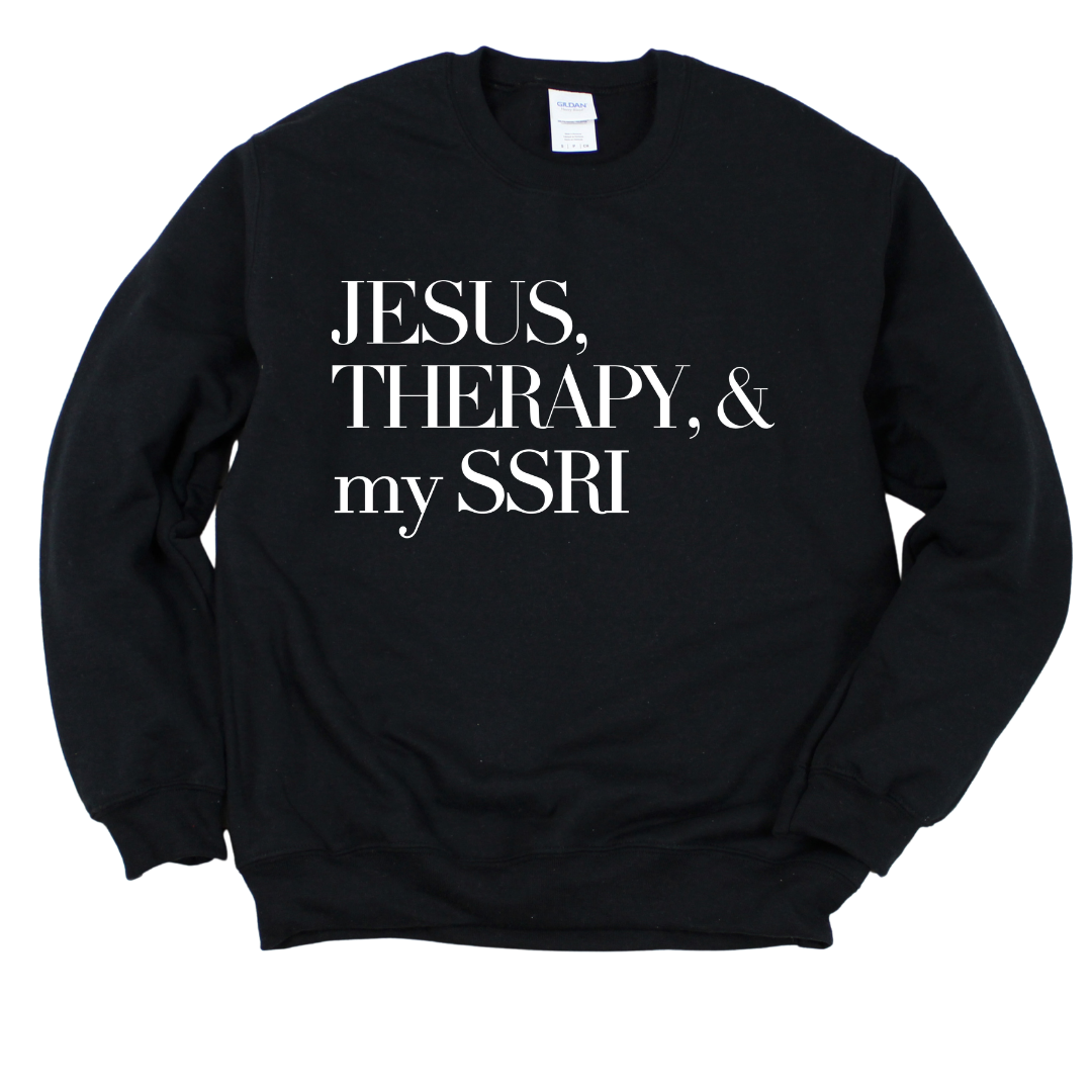 Jesus & Therapy Unisex Sweatshirt
