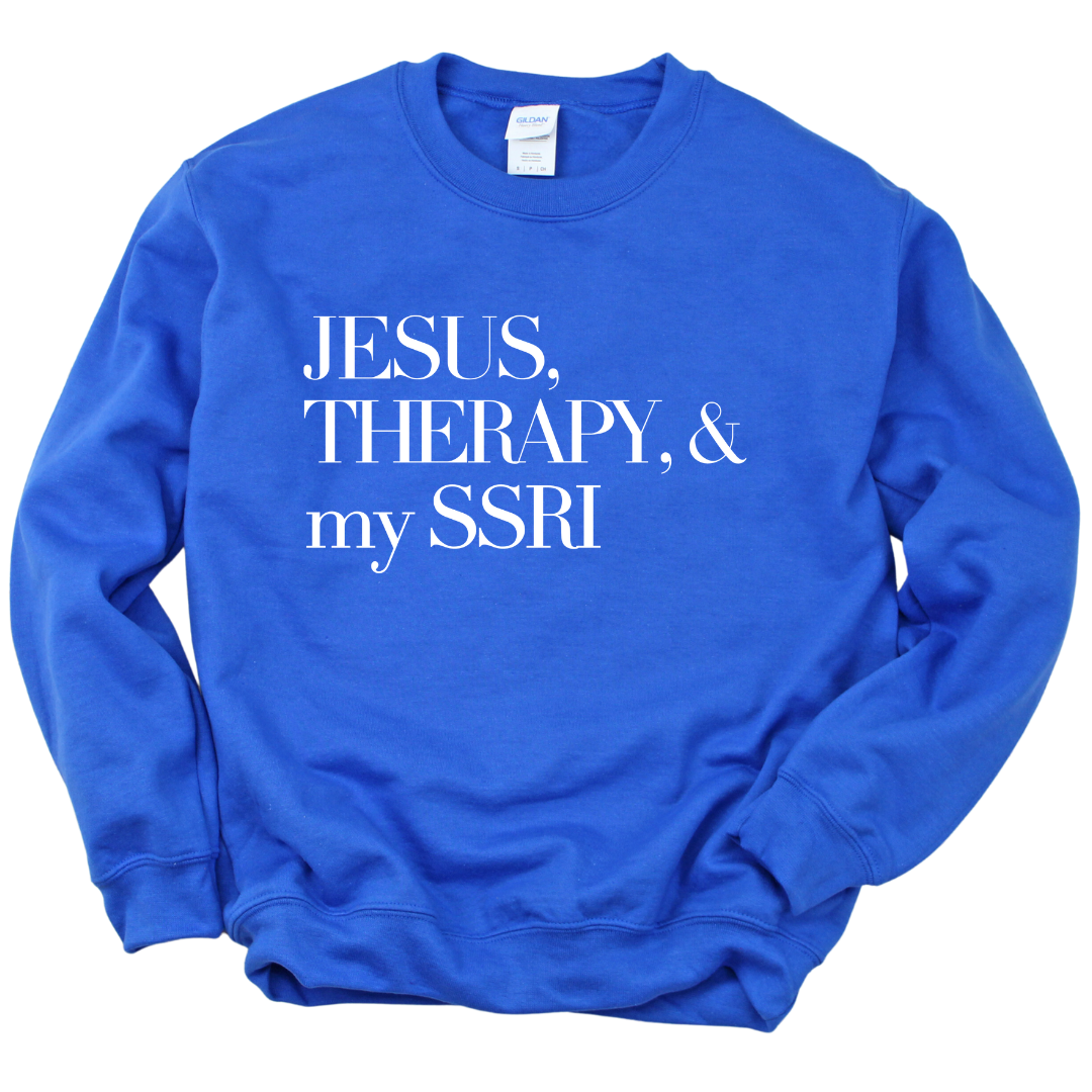 Jesus & Therapy Unisex Sweatshirt
