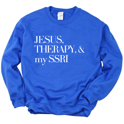 Jesus & Therapy Unisex Sweatshirt