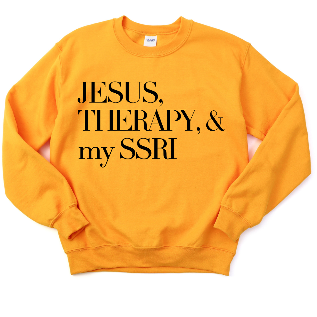 Jesus & Therapy Unisex Sweatshirt