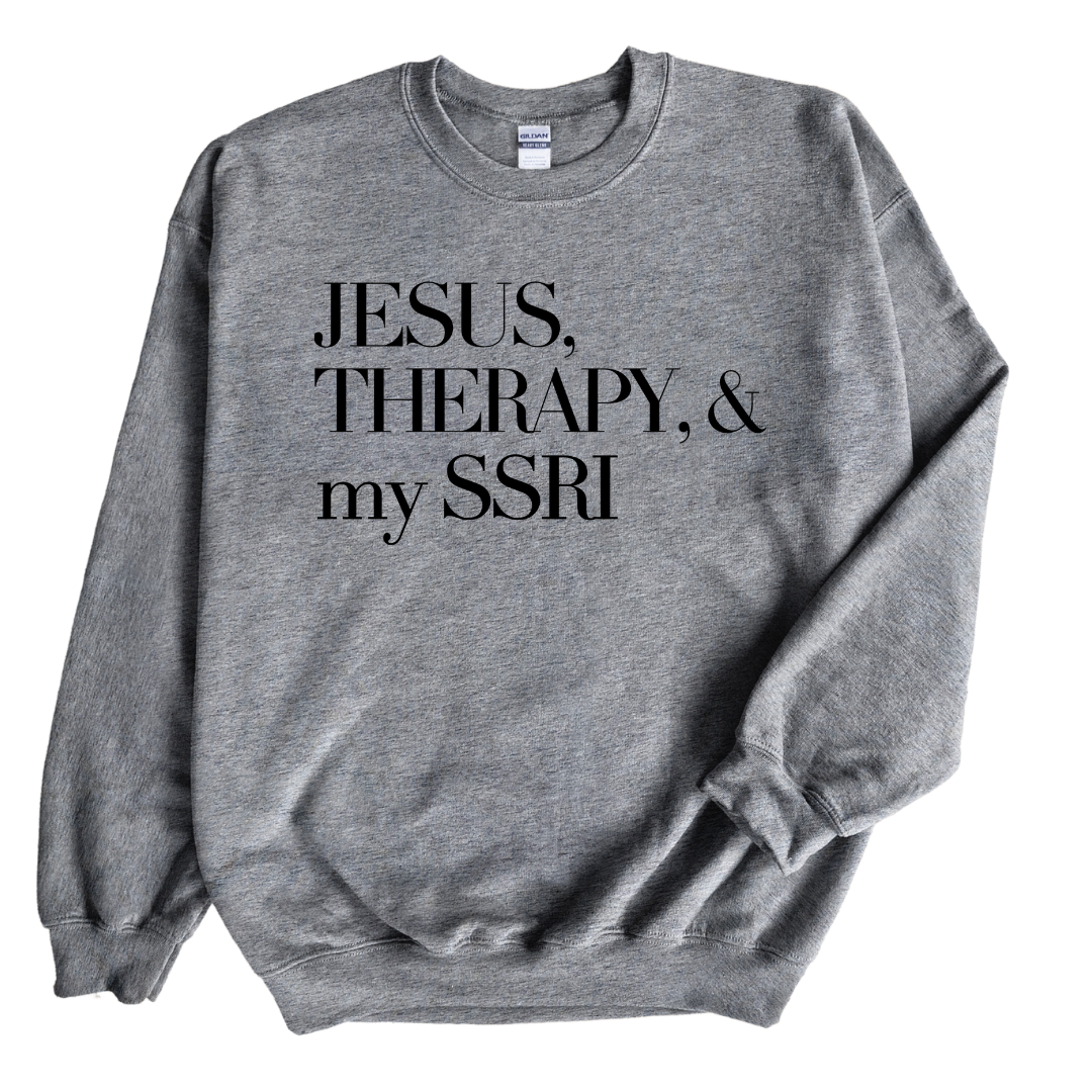 Jesus & Therapy Unisex Sweatshirt