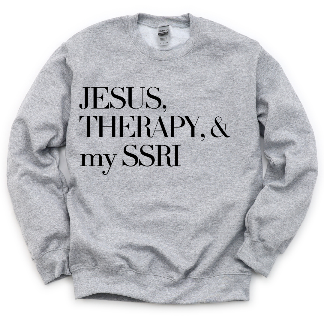 Jesus & Therapy Unisex Sweatshirt