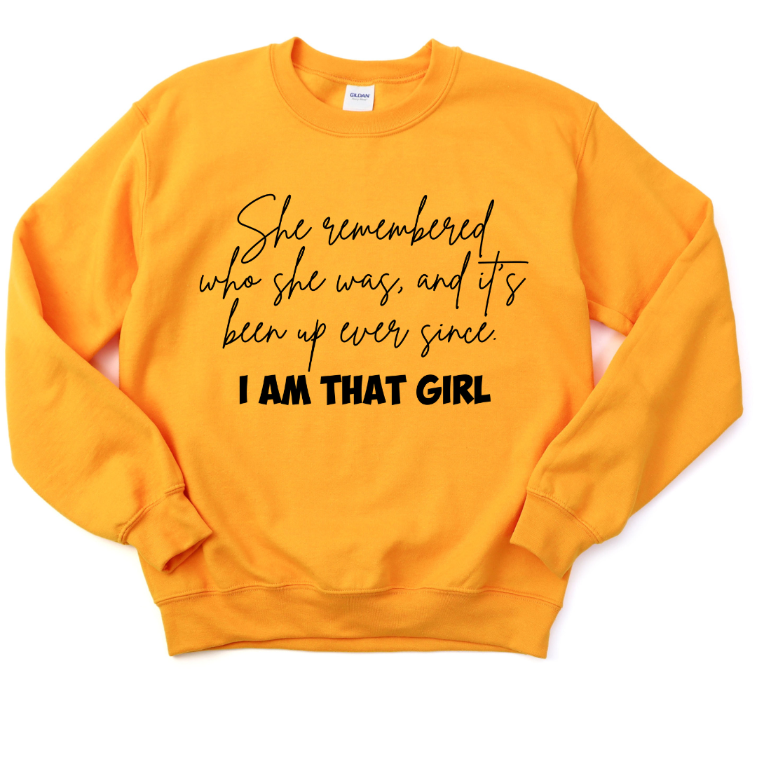 She remembered who she was Unisex Sweatshirt