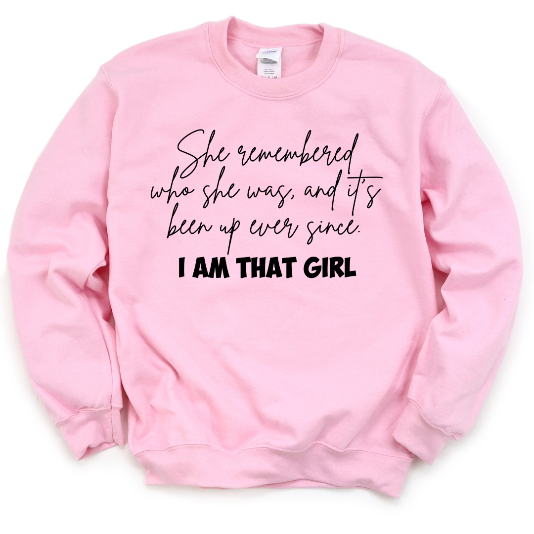 She remembered who she was Unisex Sweatshirt