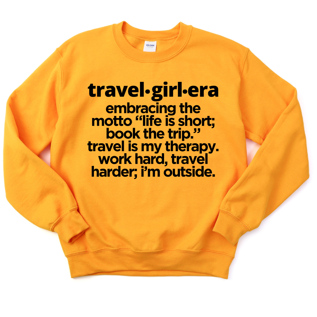 Travel Girl Era Unisex Sweatshirt