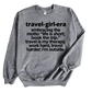 Travel Girl Era Unisex Sweatshirt