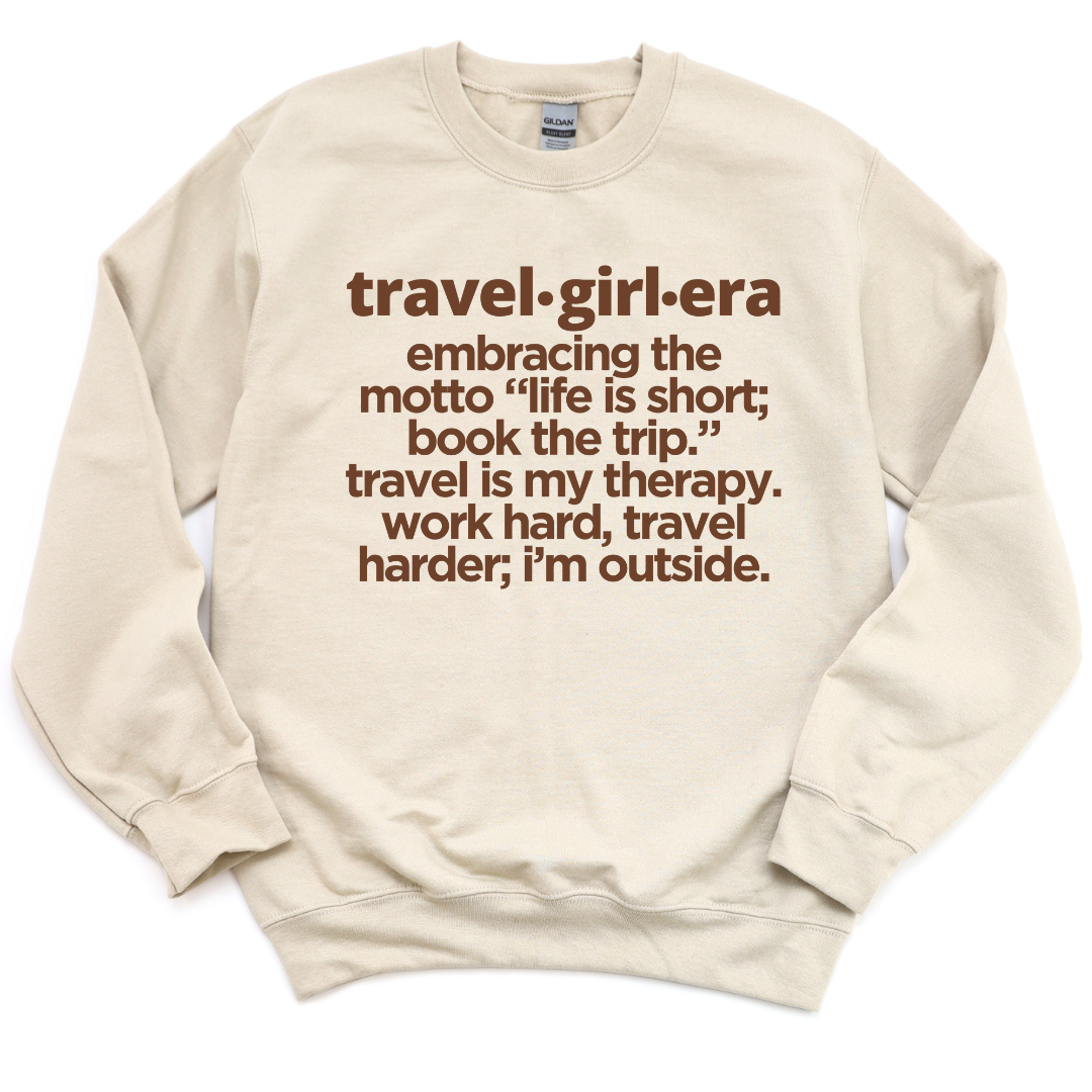 Travel Girl Era Unisex Sweatshirt