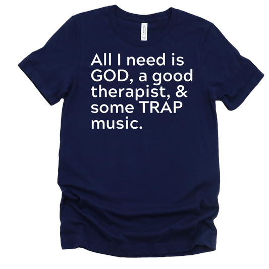 GOD, Therapy & TRAP Unisex T-shirt