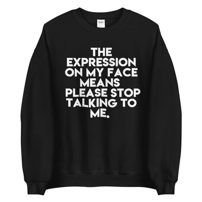 Facial Expression Unisex Sweatshirt