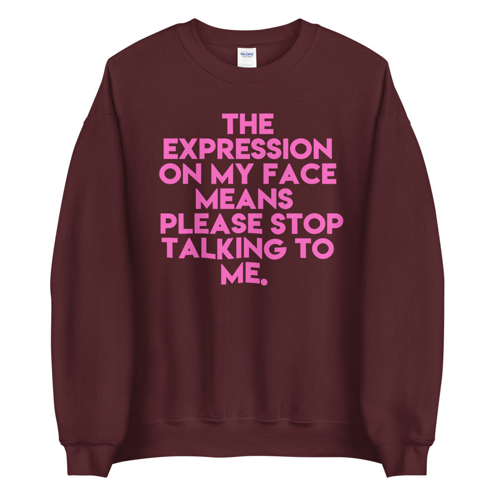 Facial Expression Unisex Sweatshirt