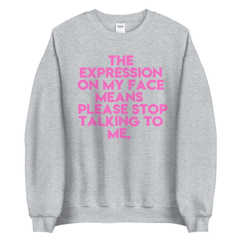 Facial Expression Unisex Sweatshirt